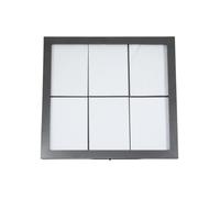 SECURIT - Espositore LED - 6 Pagine A4 - Acciaio Rivestito