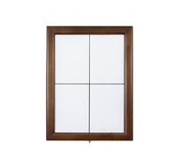SECURIT - Espositore LED Classico in Legno - 4 Pagine A4 - Marrone Scuro