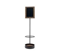 SECURIT - Espositore Porta Bottiglie con Lavagnetta - Per Caffè, Ristoranti, Bar, Negozi - Per 1 Bottiglia - 44,2x11x11,3cm
