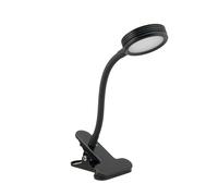 SECURIT - Lampada LED Con Attacco A Clip - Per Lavagna Da Terra Ed Espositori- Cavo Da 1,5 m - Colore Nero
