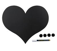 SECURIT - Lavagna a Muro - Forma di Cuore - Inclusi 1 Pennarello e 4