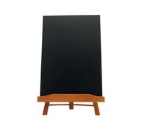 SECURIT - Lavagna con Cavalletto Treppiede Junior - Per Pennarelli a Gesso Liquido - Per Caffè, Ristoranti, Bar, Negozi - Inserto Rimovibile - Formato A4 - Base in Legno Laccato - 35,5x21,8x18cm