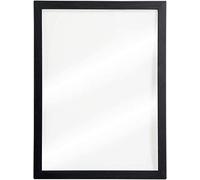 SECURIT - Lavagna da Parete Transparente - Per Pennarelli a Gesso Liquido - Per Bar, Ristoranti, Pub, Negozi - Cornice in Legno Laccato - 2 Pennarelli a Gesso Liquido Inclusi - 60x80cm - Colore Nero