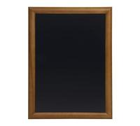 SECURIT - Lavagna da Parete Universal - Per Pennarelli a Gesso Liquido - Per Bar, Ristoranti, Pub, Negozi - Cornice in Legno Duro - 70x90cm - Colore Noce