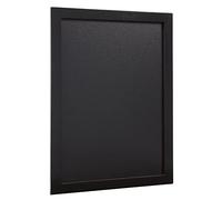 SECURIT - Lavagna da Parete Woody - 30x40cm - Colore Nero | Include 1 Pennarello a Gesso Liquido - Cornice in Legno Laccato