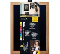 Lavagna Woody - teak - 30x40 cm - Securit