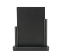 SECURIT - Lavagna Da Tavolo Elegant - Per Pennarelli A Gesso Liquido - Per Caffè, Ristoranti, Bar, Negozi - Medio - Inserto Rimovibile - Faggio Laccato - 15x21cm - Colore Nero