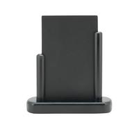 SECURIT - Lavagna Da Tavolo Elegant - Per Pennarelli A Gesso Liquido - Per Caffè, Ristoranti, Bar, Negozi - Piccolo - Inserto Rimovibile - Faggio Laccato - 10x15cm - Colore Nero
