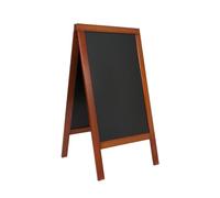 SECURIT - Lavagna Da Terra Deluxe - 75 x 135 cm - Colore Mogano