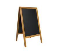 Lavagna Sandwich - cavalletto Teak - 69x125 cm - Securit