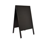 Lavagna Sandwich - cavalletto nero - 69x125 cm - Securit