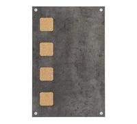 SECURIT - Lavagna Living Wall - Set con 1 Pennarello a Gesso - 58x38cm
