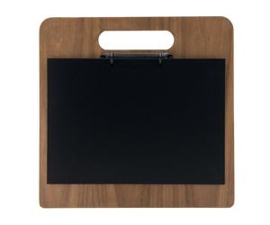 SECURIT - MC-WALA4-CH - Portamenù a tagliere con anelli Chopping Board - 32 x 24 cm - legno di noce - Securit - 83379 - Conf. da 1 Pz. - MC-WALA4-CH