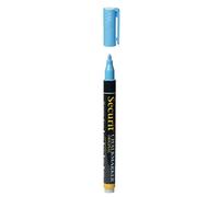 SECURIT - Pennarello A Gesso Liquido - Per Lavagne, Vetro, Metallo, Porcellana, Specchio, Plastica - Punta Fina 1-2mm - Colore Blu