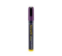 SECURIT - Pennarello a Gesso Liquido - Punta Media 2-6 mm - Colore Viola | Inchiostro atossico inodore - Resistente a pioggia leggera - Facile da cancellare