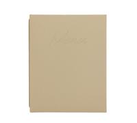 SECURIT - Porta Menu A4 Signature | A4 - Per Ristorante, Bar, Caffè - Doppio Inserto 4 Pagine incl. - Similpelle PU - 315×250mm - Sabbia