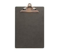 SECURIT - Porta Menu Clipboard - Per Caffè, Ristoranti, Bar - Formato A4 - Legno Pressato - Robusta Clip Per Mantenere Le Foglie - Colore Marrone