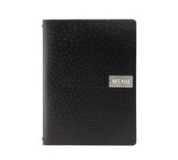 SECURIT - Porta Menu Ego Linea Leather - A4 - Contiene Fino a 40 Pagine