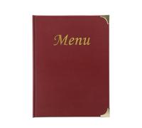 PortamenU' Basic - A4 - 24x34 cm - PVC - bordeaux - 4+2 buste fisse incluse - Securit