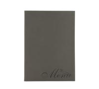 SECURIT - Porta Menu Linea Design - Per Caffè, Ristoranti, Bar - Formato A4 - Similpelle - 1 Doppio Inserto Incluso - Stile Velluto - Colore Nero