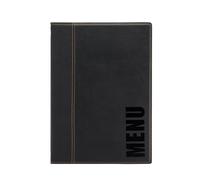 PortamenU' Trendy - A4 - 24x34 cm - nero - 1 inserto doppio incluso - Securit