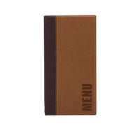 Securit Porta Menu Trendy A5 Allungato Long -Nero - Bordi rifiniti