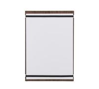 SECURIT - Porta Menu Linea Walnut - Per Caffè, Ristoranti, Bar - Formato A4 - Legno Di Noce Laccato - 2 Bande Elastiche resistenti