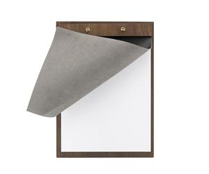 SECURIT - Porta Menu Linea Walnut - Per Caffè, Ristoranti, Bar - Formato A4 - Legno Di Noce Laccato - Rivestito In Pelle