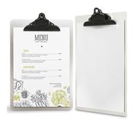 SECURIT - Porta Menu Metal - Formato A4 - Colore Grigio