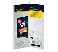 SECURIT - Porta Poster da Tavola a Forma di Y - Formato A5-3 Facce