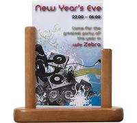 SECURIT - Porta Poster da Tavola - Formato A6 - Colore Teak