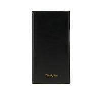SECURIT - Portaconto Linea Basic - Colore Nero | Tre Tasche Interne - Effetto Pelle - Per Ristoranti Bar e Caff