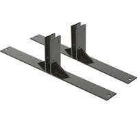 SECURIT - Set 2 Piedi in Metallo per Lavagna Multiboard - Colore Nero | Acciaio Solido 3,5 mm - Stabilità Anti-Vento - Semplici da Montare - Uso Esterno