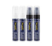 SECURIT - Set 4 Pennarelli a Gesso Liquido - Punta 7-15 mm - Bianco e Nero