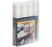 SECURIT - Set Da 4 Pennarelli A Gesso Liquido Assortiti - Per Lavagne, Vetro, Metallo, Porcellana, Specchio, Plastica - Punta Grande 7-15mm - Colore Bianco