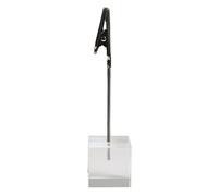 SECURIT - TAG-HLD-AC - Porta tag - a pinza in acrilico - nero - Securit - set 6 pezzi - 84257 - Conf. da 1 Pz. - TAG-HLD-AC