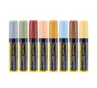 SECURIT - Set 8 Pennarelli Gesso Liquido - Punta 7-15 mm - Colori Terra