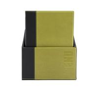 SECURIT - Set da 20 Porta Menu A4 Box Inclusa Linea Trendy - Per Caffè, Ristoranti, Bar - Similpelle - Colore Verde