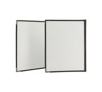 PortamenU' Crystal BR3 triplo - per 6 fogli A4 - Securit - set 3 pezzi