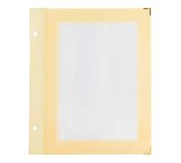 Securit Set da 5 inserti A5 Beige per la linea Wood porta Menu in legno | Inserti doppi trasparenti - Compatibili con porta menu Wood - Facili da pulire e sostituire