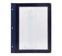 SECURIT - Set da 5 Inserti Per Porta Menu Linea Wood - Per Caffè, Ristoranti, Bar - Formato A4 - Colore Blu