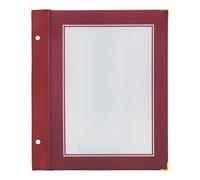 SECURIT - Set da 5 Inserti Per Porta Menu Linea Wood - Per Caffè, Ristoranti, Bar - Formato A5 - Colore Bordeaux
