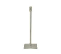 Securit Set palo e base per espositore Acciaio inossidabile 125 cm per bar, ristoranti, negozi