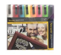 SECURIT - SMA510-V8 - Marcatore a gesso liquido - punta media 2,00 - 6,00 mm - mix 8 colori - Securit - conf. 8 pezzi - 80244 - Conf. da 1 Pz. - SMA510-V8