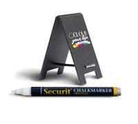 SECURIT - TAG-SBS-WT - Lavagnette segnaposto - 8,5 x 5 cm - Securit - set 5 pezzi - 86930 - Conf. da 1 Pz.