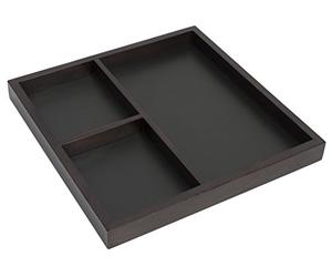 SECURIT - Vassoio di Servizio Lavagna - 3 Scompartimenti - 40x40x2cm