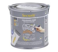 SECURIT - Vernice Acrilica a Base d'Acqua per Lavagna - Grigio | Barattolo da 250 ml - Copertura Fino a 3 m² - Per Interni ed Esterni