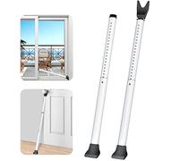 Securite porte d'entrée, 2Pack Bianco Porta Barra di Sicurezza