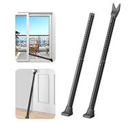 Securite porte d'entrée, 2Pack Nero Porta Barra di Sicurezza