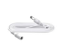 Security-01 Cavo di prolunga DC Power da 1 m, spina 5,5 mm x 2,1 mm, supporta DC 5 V, 6 V, 9 V, 12 V, 24 V, per telecamere di sicurezza, DVR, router, stampante, striscia LED, bianco